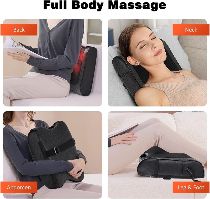 Boriwat Back Massager with Heat, Percussion & Shiatsu 2-in-1 Massager for Lower Back Pain Relief, 3D Deep Tissue Kneading Massage Pillow for Back, Waist, Leg, Foot Relax, Gifts for Women Men - Image 5